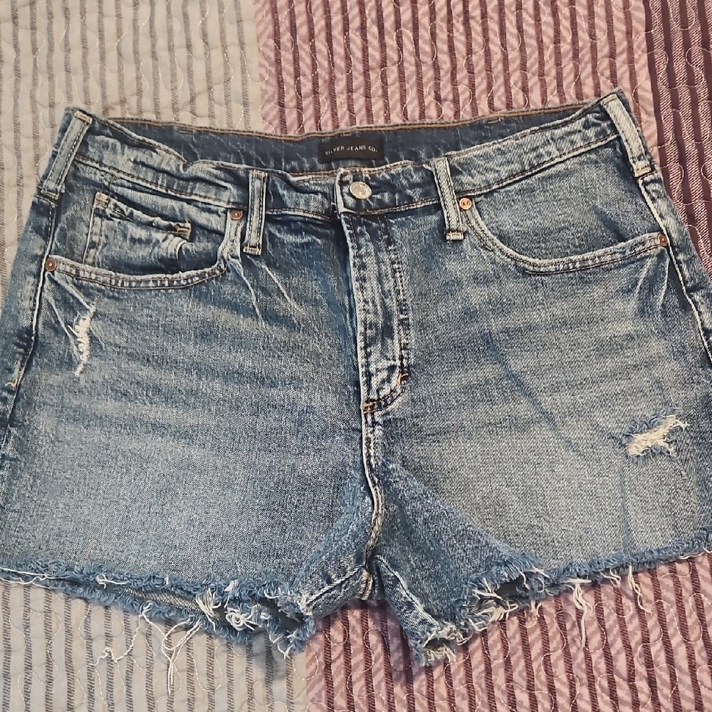 Silver Jeans Denim Blue Women's Shorts